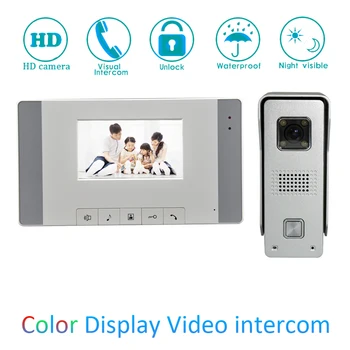 Wall Mounted 4'' plastic LCD Screen Indoor House use Video Door Phone Visitor Talk-back Door Unlock Doorbell intercom system
Wall Mounted 4'' plastic LCD Screen Indoor House use Video Door Phone Visitor Talk-back Door Unlock Doorbell intercom system