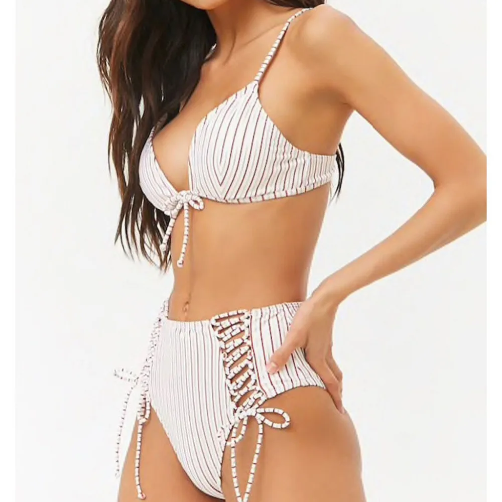 Enchanting Women Beachwear Striped High Waist Swimsuits Bandage Two Pieces Bikini Swimsuit Beachwear Biquini Push Up Swim Wear
Enchanting Women Beachwear Striped High Waist Swimsuits Bandage Two Pieces Bikini Swimsuit Beachwear Biquini Push Up Swim Wear