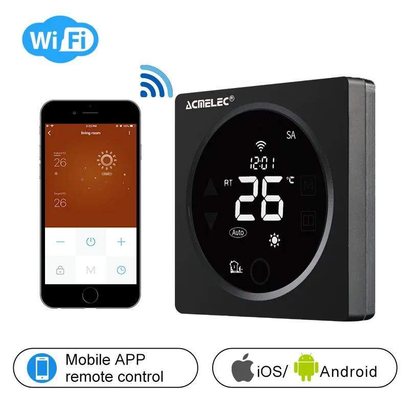 WIFI Thermostat Smart Thermostat Gas Boiler/Watre/Electric Floor Heat WIFI Controlled Thermostat Voice 16A/3A LCD AE-36-D
WIFI Thermostat Smart Thermostat Gas Boiler/Watre/Electric Floor Heat WIFI Controlled Thermostat Voice 16A/3A LCD AE-36-D