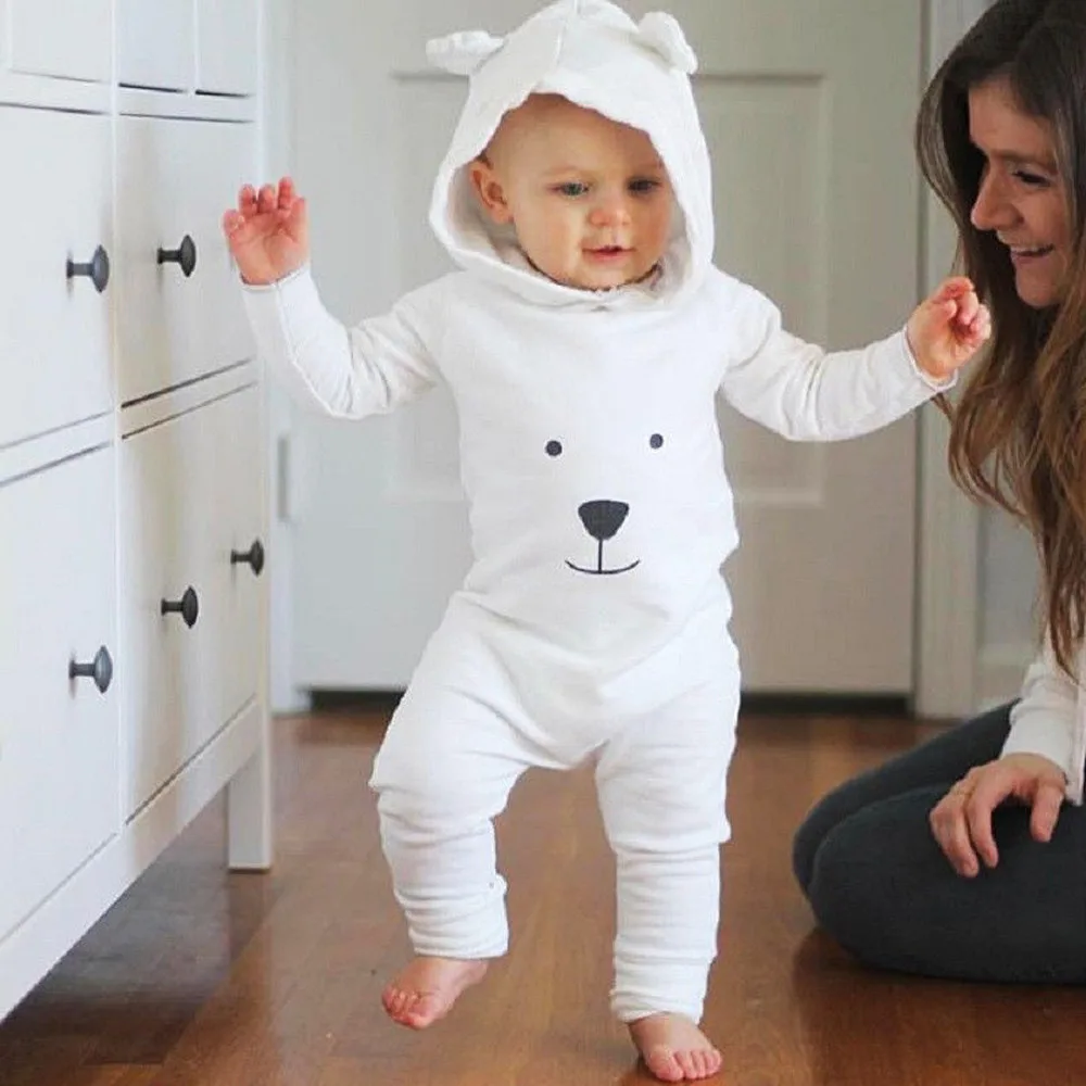 Newborn Infant Baby rompers Boy Girl Baby long sleeve bear Hooded Romper Jumpsuit Outfits ClothesToddler Baby Boys Girls Cotton
Newborn Infant Baby rompers Boy Girl Baby long sleeve bear Hooded Romper Jumpsuit Outfits ClothesToddler Baby Boys Girls Cotton