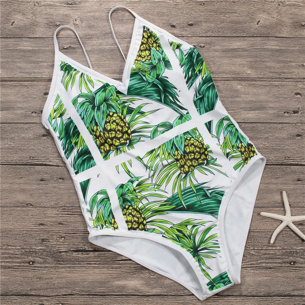 2019 New Sexy Bikini One Piece Swimsuit Swimwear Women Swimsuit Pineapple Beachwear Bathing Suit Swimming Suit Plage Monokini
2019 New Sexy Bikini One Piece Swimsuit Swimwear Women Swimsuit Pineapple Beachwear Bathing Suit Swimming Suit Plage Monokini