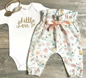 2019 Cute Newborn Baby Girls Clothes Short Sleeve Little Love Tops T-Shirt Flower Long Pants 3PCS Outfits Sunsuit Headband Set
2019 Cute Newborn Baby Girls Clothes Short Sleeve Little Love Tops T-Shirt Flower Long Pants 3PCS Outfits Sunsuit Headband Set