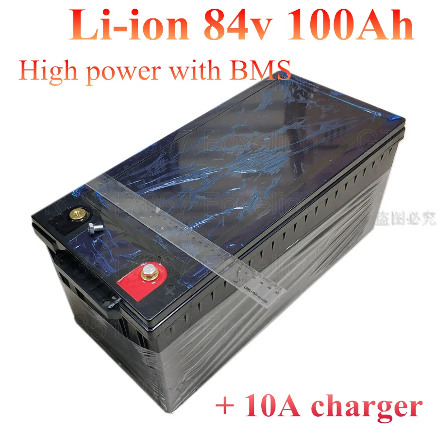 Li ion 84v 100Ah 80Ah lithium ion battery 100A BMS for 8000w 8kw bike tricycle Forklift Motocycle AGV HEV + 10A charger
Li ion 84v 100Ah 80Ah lithium ion battery 100A BMS for 8000w 8kw bike tricycle Forklift Motocycle AGV HEV + 10A charger
