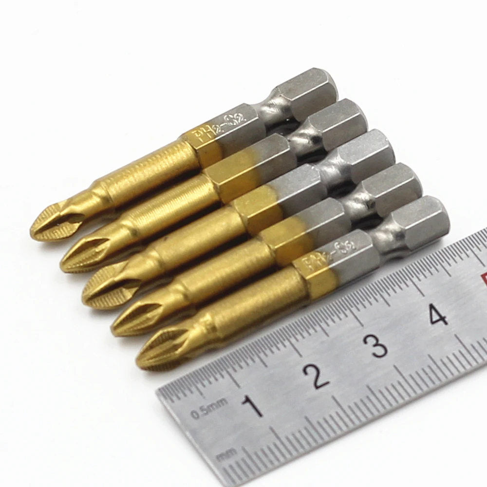 FGHGF S2 Titanium Plated PH2 Anti Slip Electric Screwdriver Bits Single Side Screwdriver Bit Magnetic Hex Shank Cross Head
FGHGF S2 Titanium Plated PH2 Anti Slip Electric Screwdriver Bits Single Side Screwdriver Bit Magnetic Hex Shank Cross Head