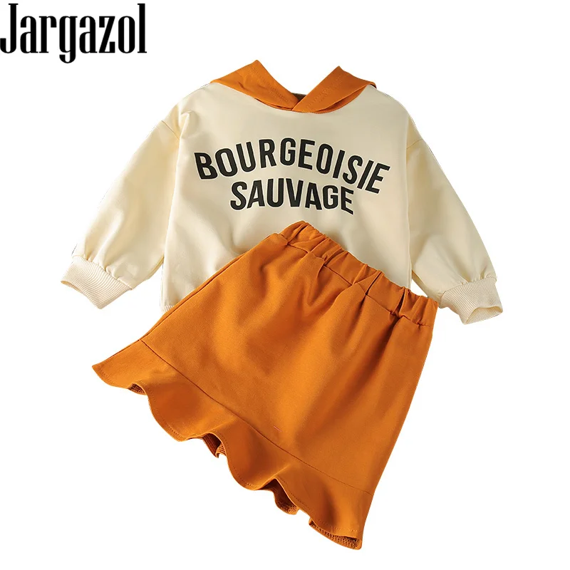 Jargazol Girls Ruffle Outfits Autumn Long Sleeve Hooded Sweatshirt&skirt Fall Children Clothing Set Girl Vetement Enfant Fille
Jargazol Girls Ruffle Outfits Autumn Long Sleeve Hooded Sweatshirt&skirt Fall Children Clothing Set Girl Vetement Enfant Fille
