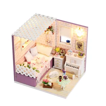 Doll House Wooden Miniature DIY DollHouse Furniture Kit Assemble Doll Home Toys For children Birthday Christmas Gift M007
Doll House Wooden Miniature DIY DollHouse Furniture Kit Assemble Doll Home Toys For children Birthday Christmas Gift M007