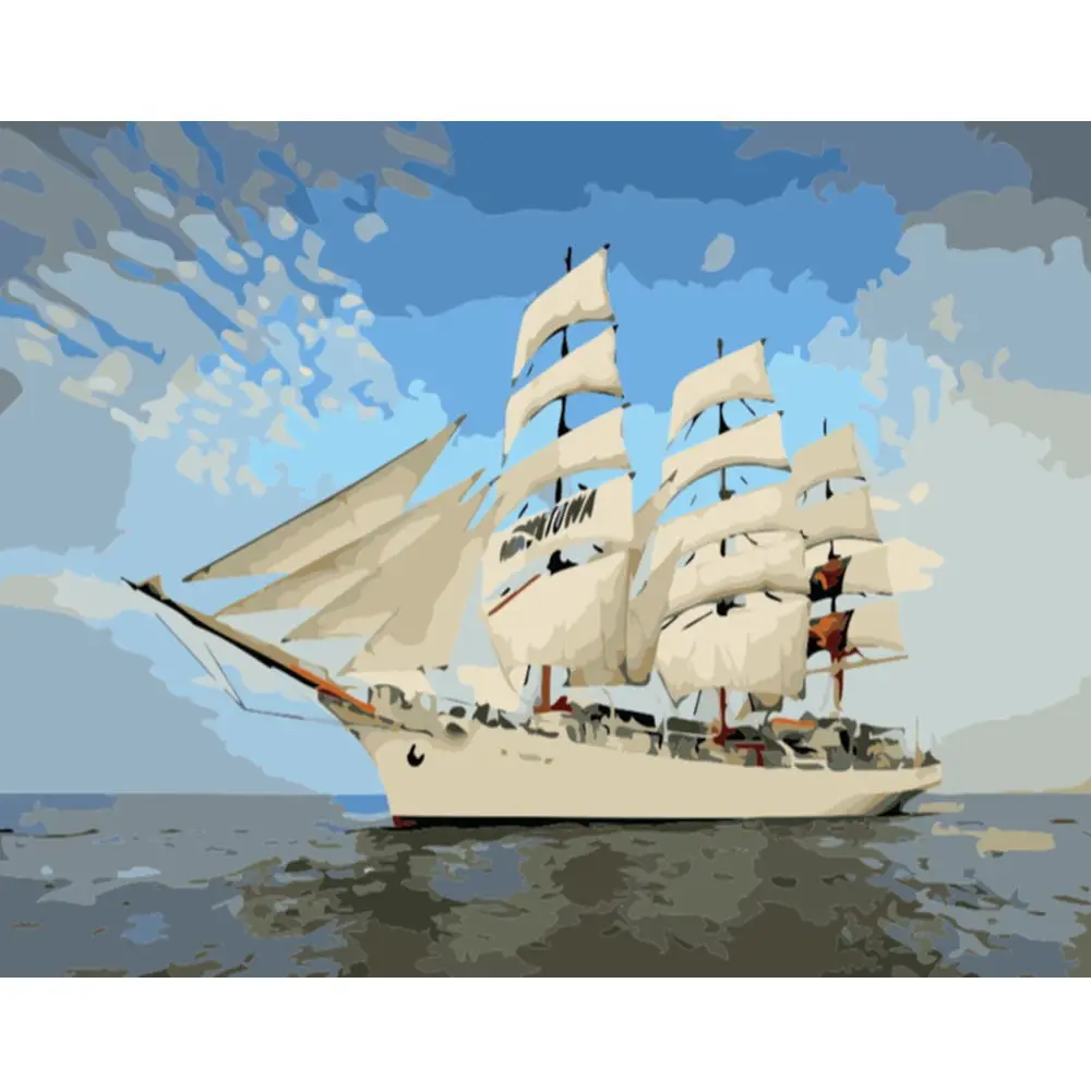 DIY PBN Sailing Boat Arcylic Painting By Numbers On Canvas Framed Wall Pictures Art For Living Room Home Decoration
DIY PBN Sailing Boat Arcylic Painting By Numbers On Canvas Framed Wall Pictures Art For Living Room Home Decoration