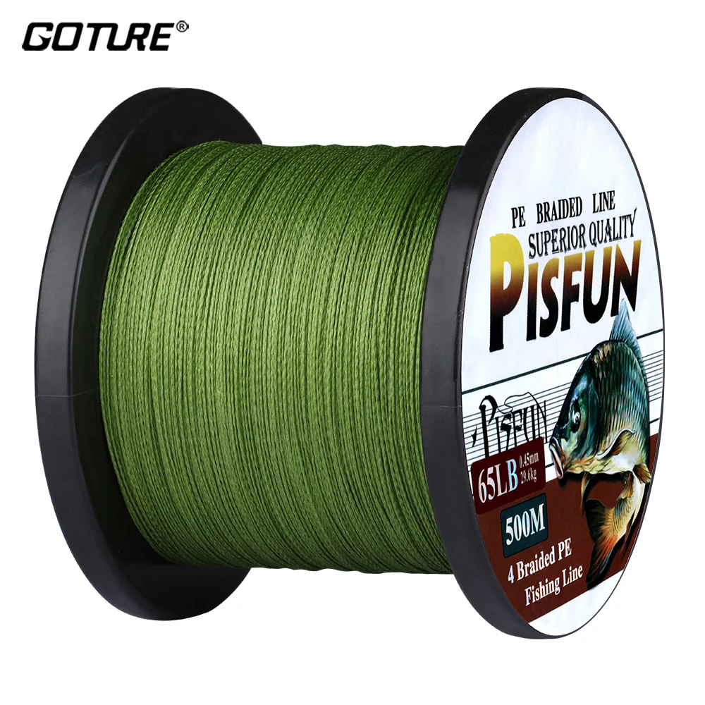 Pisfun 500M Fishing Lines Multifilament PE Braided Line Super Power Japan 4 Strands Cord Carp Fishing Rope 10-80LB Sea Fishing
Pisfun 500M Fishing Lines Multifilament PE Braided Line Super Power Japan 4 Strands Cord Carp Fishing Rope 10-80LB Sea Fishing