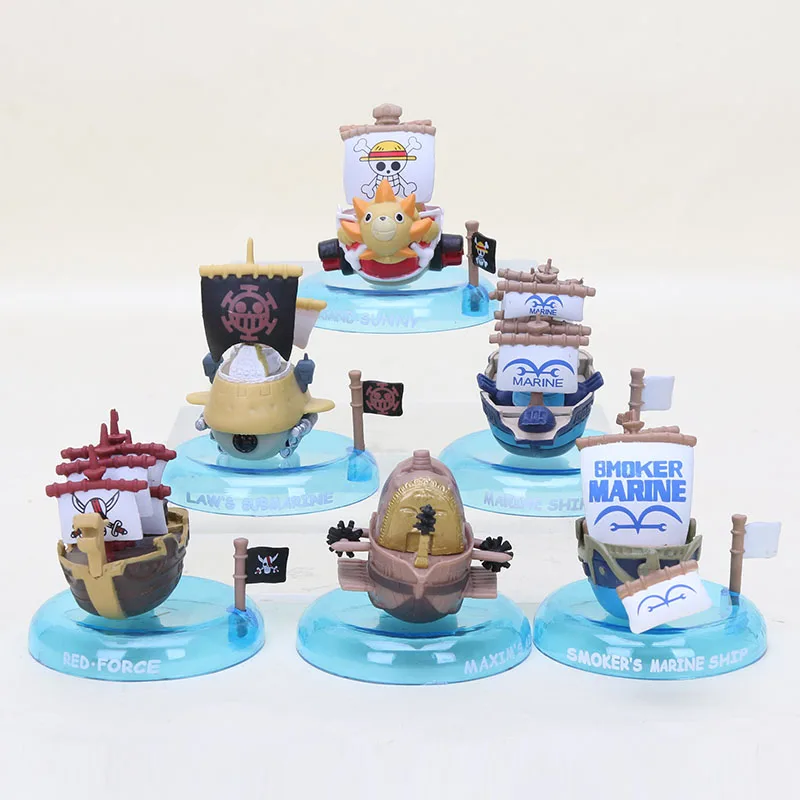 6pcs/lot Japan Anime One Piece ship Thousand Sunny Going Merry Pirate Ship Pirate Boat PVC Action Figure Model Toys
6pcs/lot Japan Anime One Piece ship Thousand Sunny Going Merry Pirate Ship Pirate Boat PVC Action Figure Model Toys