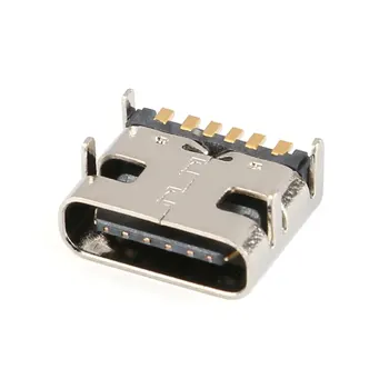 10pcs/lot 6 Pin SMT Socket Connector Micro USB Type C 3.1 Female Placement SMD DIP For PCB design DIY high current charging
10pcs/lot 6 Pin SMT Socket Connector Micro USB Type C 3.1 Female Placement SMD DIP For PCB design DIY high current charging