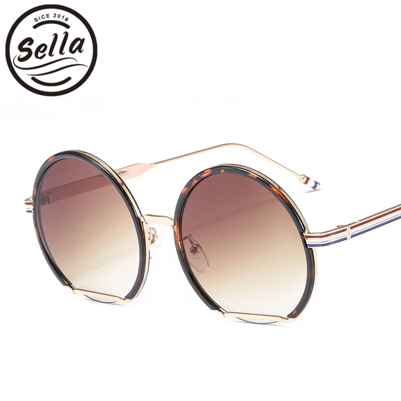 Sella New Arrival Fashion Women Men Brand Designer Round Sunglasses Metal Frame Gradient Lens Stripe Legs Vintage Glasses Shade
Sella New Arrival Fashion Women Men Brand Designer Round Sunglasses Metal Frame Gradient Lens Stripe Legs Vintage Glasses Shade