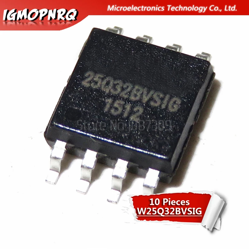 10pcs W25Q32BVSIG 25Q32BVSIG 25Q32 25Q32VSIG W25Q32 offen use laptop p 100% new original
10pcs W25Q32BVSIG 25Q32BVSIG 25Q32 25Q32VSIG W25Q32 offen use laptop p 100% new original