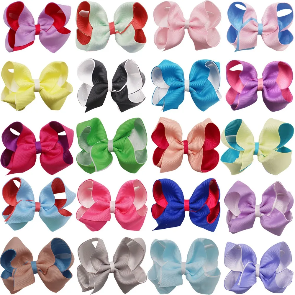 20 Pcs 4 Inch Hair Bows Clips Boutique Double Layer Grosgrain Ribbon Hair Bows for Newborn Infant Toddler Kid (20 Color)
20 Pcs 4 Inch Hair Bows Clips Boutique Double Layer Grosgrain Ribbon Hair Bows for Newborn Infant Toddler Kid (20 Color)