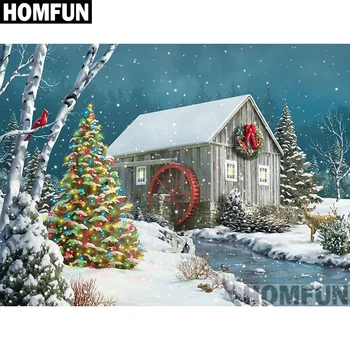 HOMFUN Full Square/Round Drill 5D DIY Diamond Painting "Christmas Snow house" 3D Embroidery Cross Stitch 5D Decor A00849
HOMFUN Full Square/Round Drill 5D DIY Diamond Painting "Christmas Snow house" 3D Embroidery Cross Stitch 5D Decor A00849
