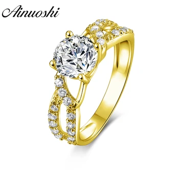 AINUOSHI 14K Solid Yellow Gold Round Ring 7mm SONA Diamond Bague Bijoux Hollow Line Pattern Band Wedding Engagement Women Ring
AINUOSHI 14K Solid Yellow Gold Round Ring 7mm SONA Diamond Bague Bijoux Hollow Line Pattern Band Wedding Engagement Women Ring