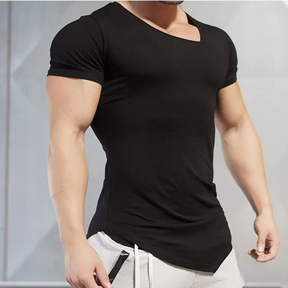 mens t shirts fashion 2019 Irregular Short Sleeve Tees Male Slim Fit bodybuilding gym clothing camiseta masculina hombre C25
mens t shirts fashion 2019 Irregular Short Sleeve Tees Male Slim Fit bodybuilding gym clothing camiseta masculina hombre C25