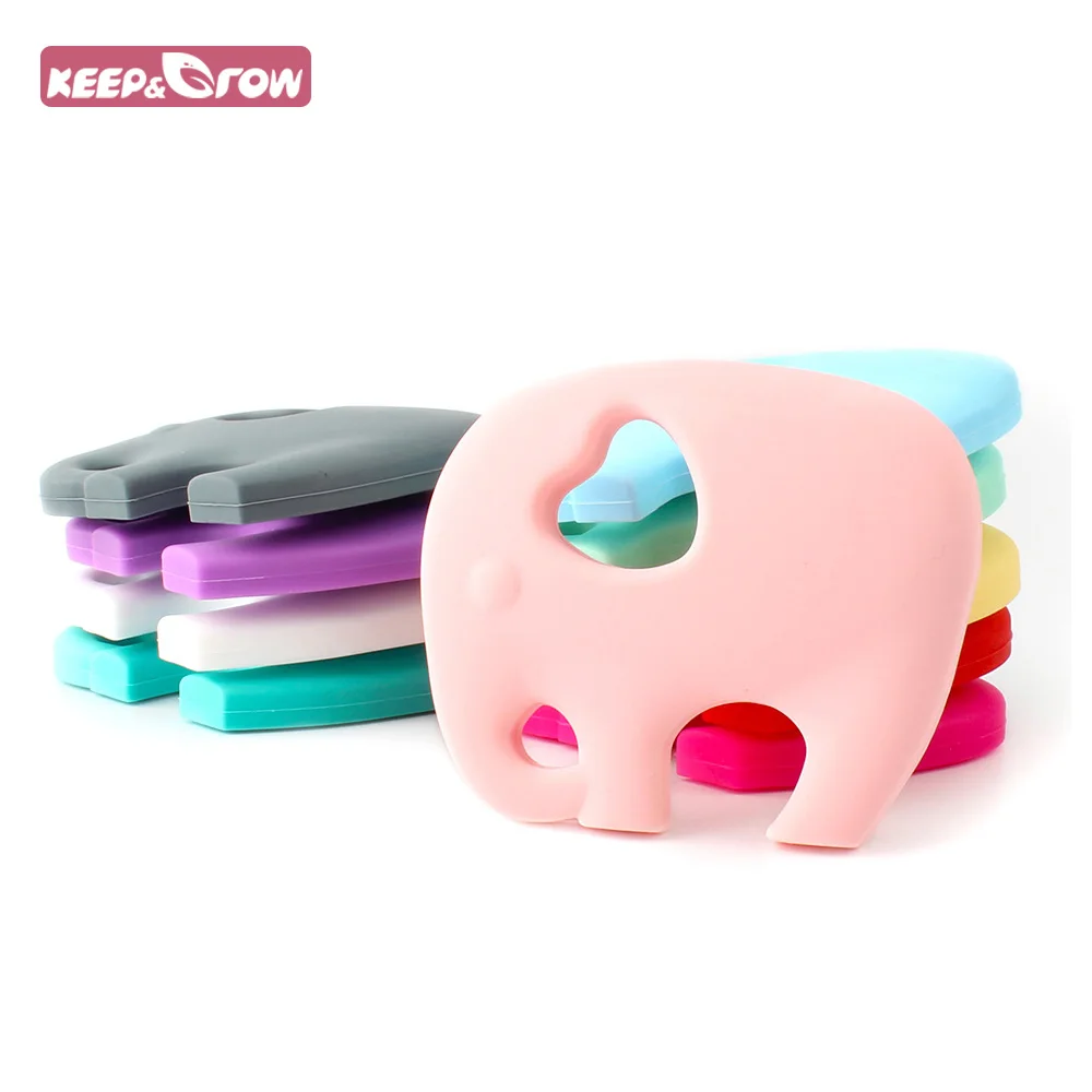 Keep&Grow 1Pc Elephant Shaped Baby Teethers BPA Free Baby Teething Toys Food Grade Silicone For Nursing Nipple Chain Making
Keep&Grow 1Pc Elephant Shaped Baby Teethers BPA Free Baby Teething Toys Food Grade Silicone For Nursing Nipple Chain Making