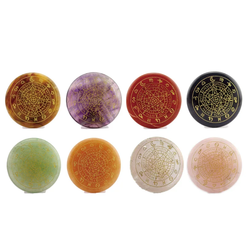 Natural crystal quartz carving Religious aura magic circle Chakra crystal trim Magic circle
Natural crystal quartz carving Religious aura magic circle Chakra crystal trim Magic circle