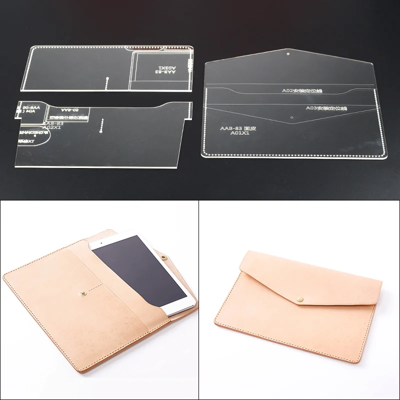 1set Acrylic Leather Template Home Handwork Leathercraft Tools Accessory Ipad Bag Handbag 23.5*15*2cm
1set Acrylic Leather Template Home Handwork Leathercraft Tools Accessory Ipad Bag Handbag 23.5*15*2cm