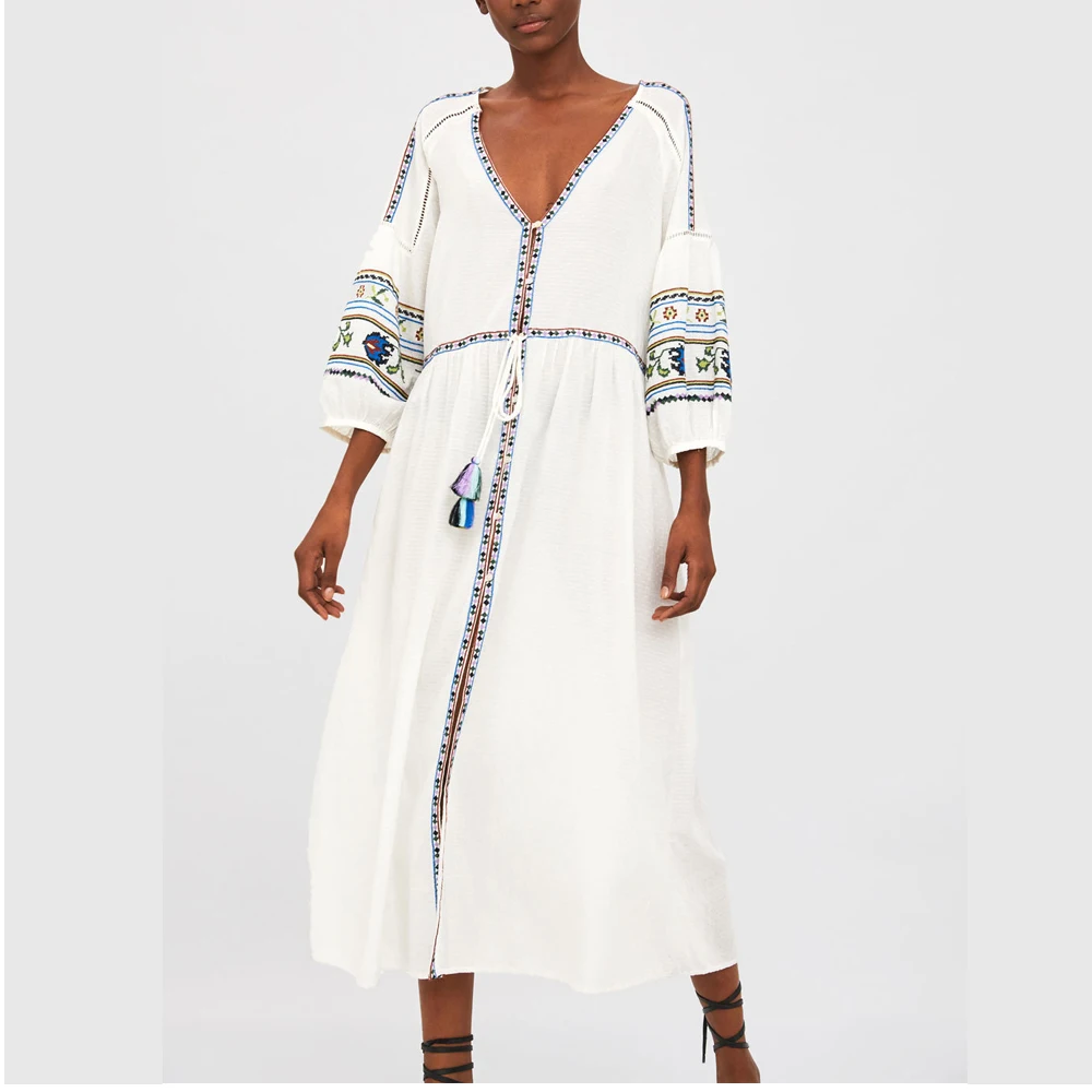 2019 Za Summer Women Cotton Linen Floral Embroideried Dress Za A-line Dresses Vestidos Print Women Clothing Vestidos
2019 Za Summer Women Cotton Linen Floral Embroideried Dress Za A-line Dresses Vestidos Print Women Clothing Vestidos