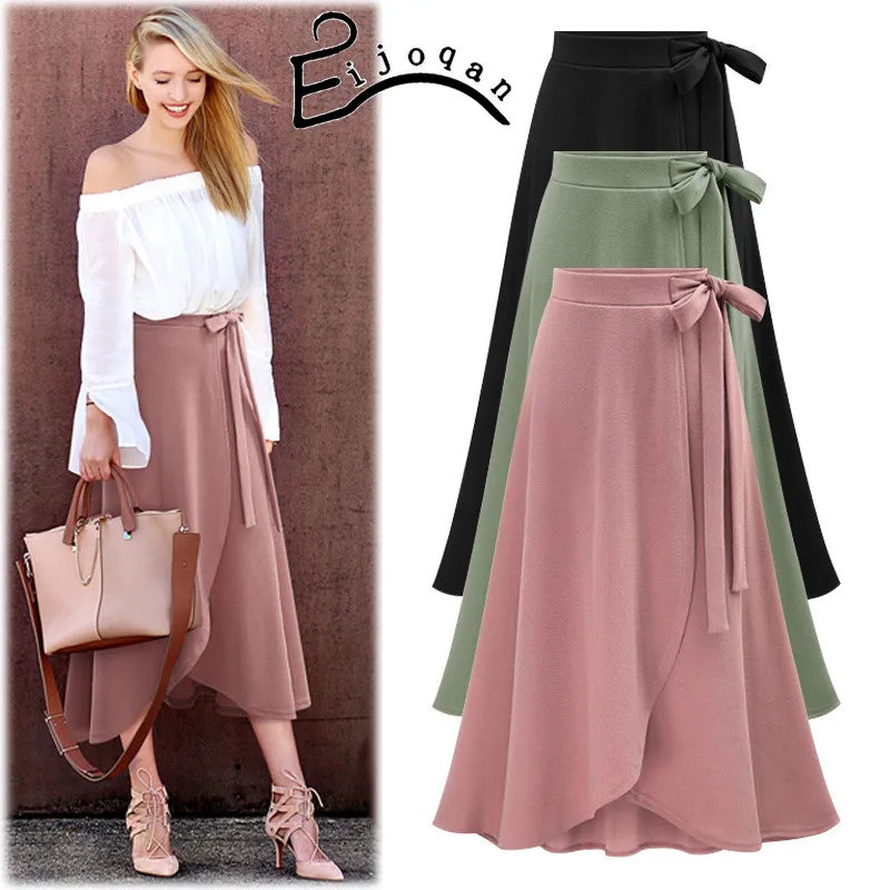 

2017 new high waisted skirt irregular split knit skirt 201732