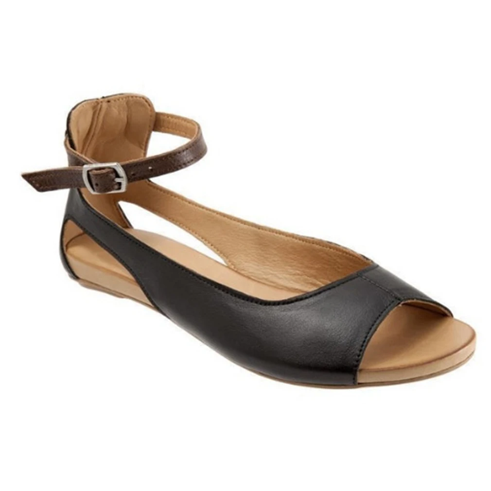 Summer Sandals Women Plus Size Flats Female Casual Peep Toe Shoes Leather Slip On Ankle Strap Flip Flops Leisure Solid Footwear
Summer Sandals Women Plus Size Flats Female Casual Peep Toe Shoes Leather Slip On Ankle Strap Flip Flops Leisure Solid Footwear
