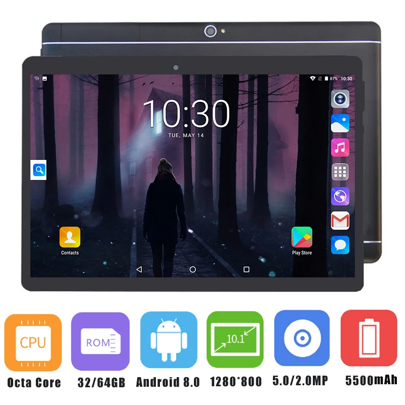 New 10 inch Original Design 3G Phone Call Android 8.0 Octa Core 4G+64G Android Tablet pc WiFi Bluetooth GPS IPS Tablets 10.1
New 10 inch Original Design 3G Phone Call Android 8.0 Octa Core 4G+64G Android Tablet pc WiFi Bluetooth GPS IPS Tablets 10.1
