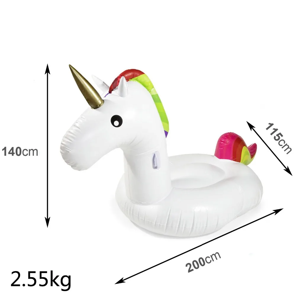 Giant Inflatable Unicorn Pool Float Floatie Ride On with Rapid Valves Large Rideable Blow Up Summer Beach Swimming Pool Party
Giant Inflatable Unicorn Pool Float Floatie Ride On with Rapid Valves Large Rideable Blow Up Summer Beach Swimming Pool Party