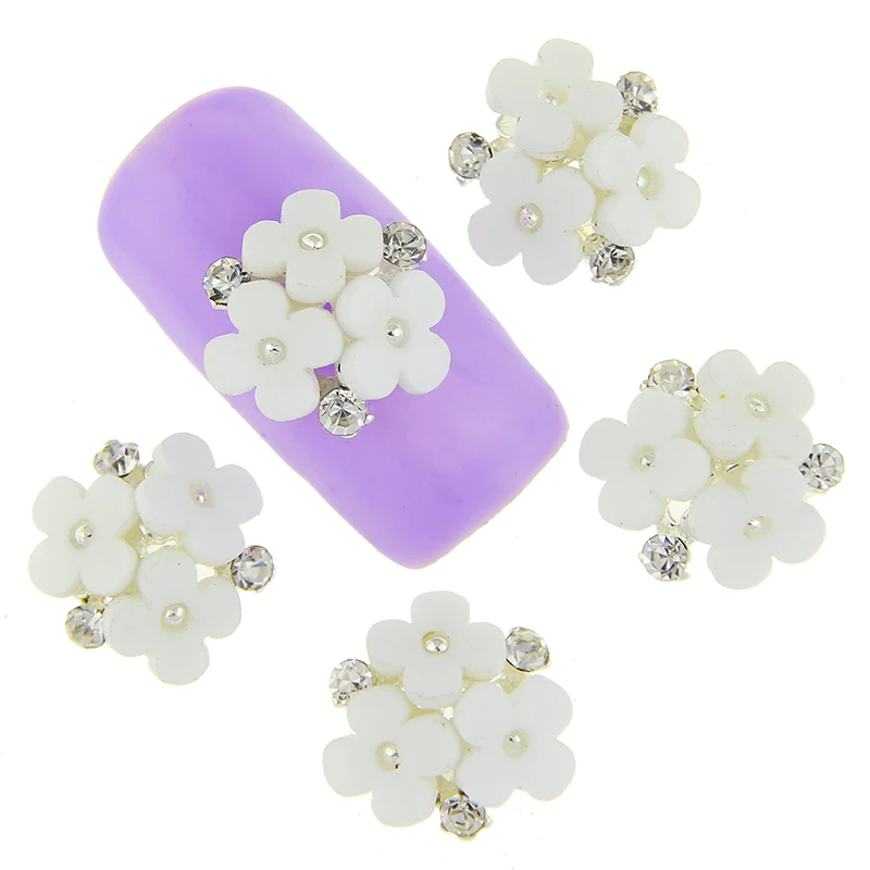 Blueness 10Pcs 3 Flower Design Beauty 3D Nail Art Crystal Rhinestones Silver Alloy Studs Supplies DIY Elegant Decorations TN1760
Blueness 10Pcs 3 Flower Design Beauty 3D Nail Art Crystal Rhinestones Silver Alloy Studs Supplies DIY Elegant Decorations TN1760