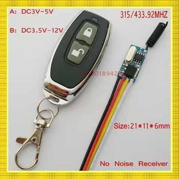 Contactless Mos Remote Control Switch Micro Receiver Transmitter Mini Wireless Power Remote ON OFF Miniature No Sound Controller
Contactless Mos Remote Control Switch Micro Receiver Transmitter Mini Wireless Power Remote ON OFF Miniature No Sound Controller