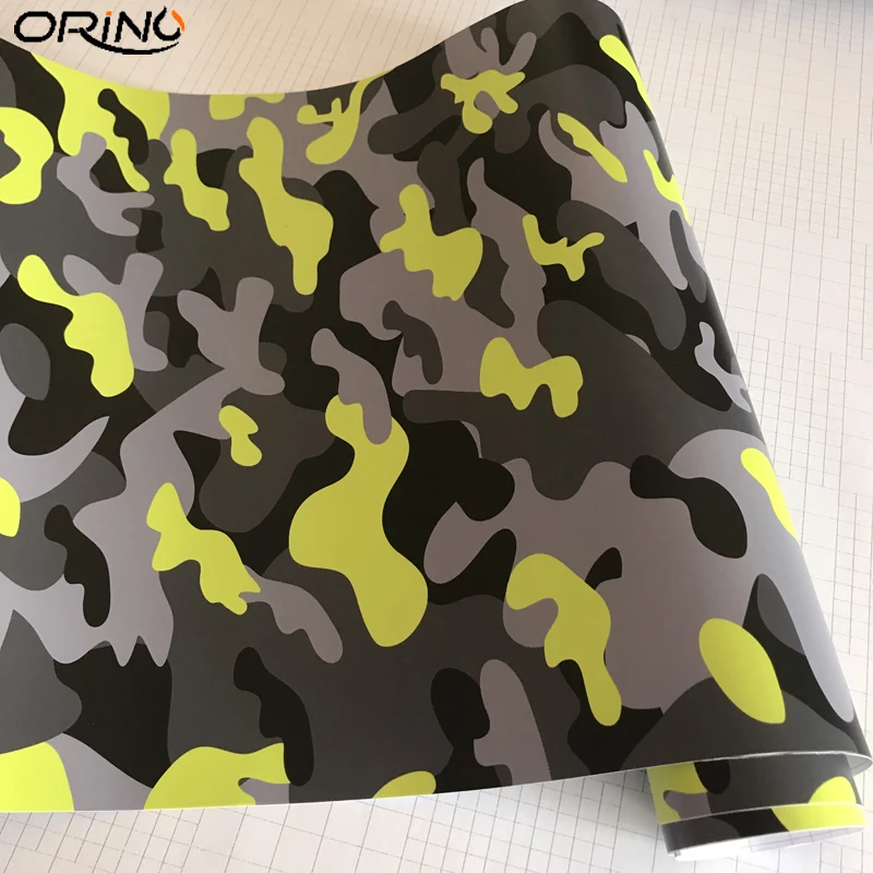 Fluorescent Yellow Black Grey Camouflage Vinyl Car Wrap Film Air Bubble Adhesive Car Motorbike Scooter Sticker Decal Wrapping
Fluorescent Yellow Black Grey Camouflage Vinyl Car Wrap Film Air Bubble Adhesive Car Motorbike Scooter Sticker Decal Wrapping