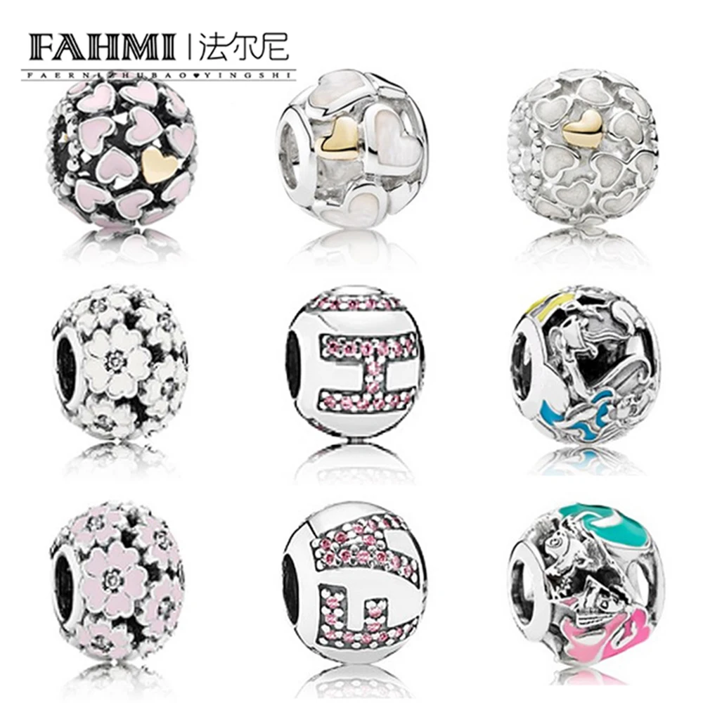 FAHMI Pearl Charm 100% Genuine 925 Sterling Silver clear CZ Bead Fit DIY Bracelet Original Women's Jewelry birthday present
FAHMI Pearl Charm 100% Genuine 925 Sterling Silver clear CZ Bead Fit DIY Bracelet Original Women's Jewelry birthday present