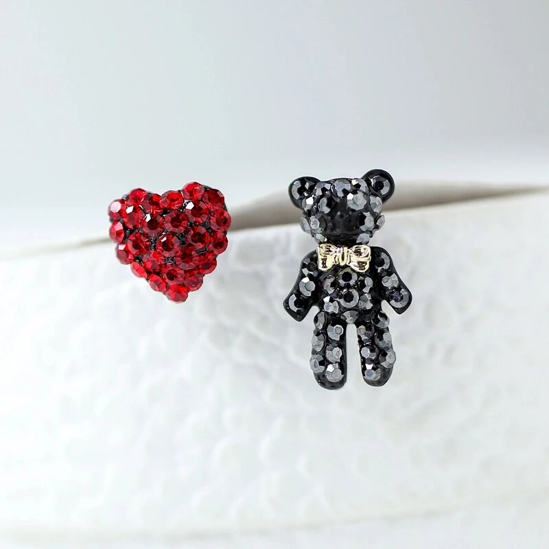 925 silver earrings lovely black bear love asymmetrical earrings female earrings joker students female earrings
925 silver earrings lovely black bear love asymmetrical earrings female earrings joker students female earrings