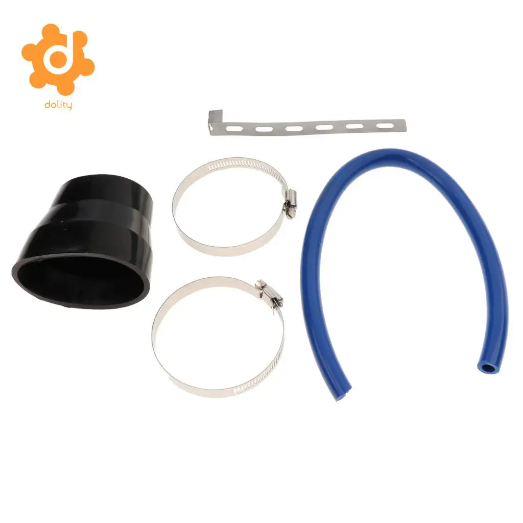 7.5cm/2.95'' Car Cold Air Intake Pipe Induction Kit Hose Tube System Red/Blue/Sliver