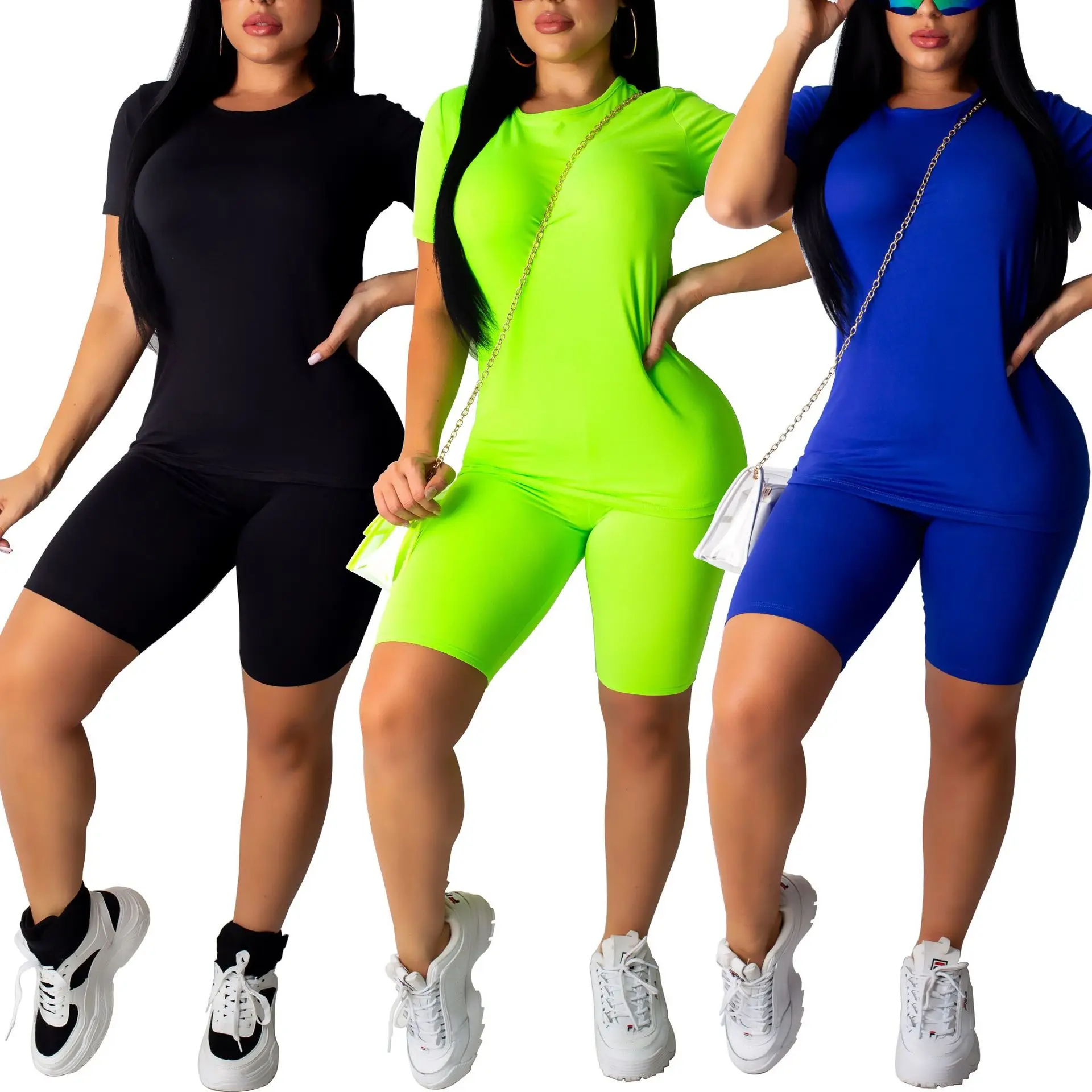2019 Sexy Neon Yellow Sportswear GYMs Set Patchwork Crop Tops Sudadera Tank & Butt Lift Shorts Women 2 Pieces Suit Set
2019 Sexy Neon Yellow Sportswear GYMs Set Patchwork Crop Tops Sudadera Tank & Butt Lift Shorts Women 2 Pieces Suit Set