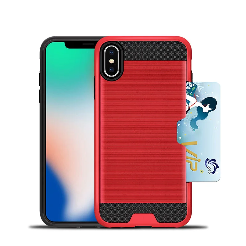 Armor Card Slot Case for iPhone XS XR X XS Max Cases TPU PC Hybrid Shockproof Card Holder Cover for iPhone 7 6 6S 8 Plus Coque
Armor Card Slot Case for iPhone XS XR X XS Max Cases TPU PC Hybrid Shockproof Card Holder Cover for iPhone 7 6 6S 8 Plus Coque