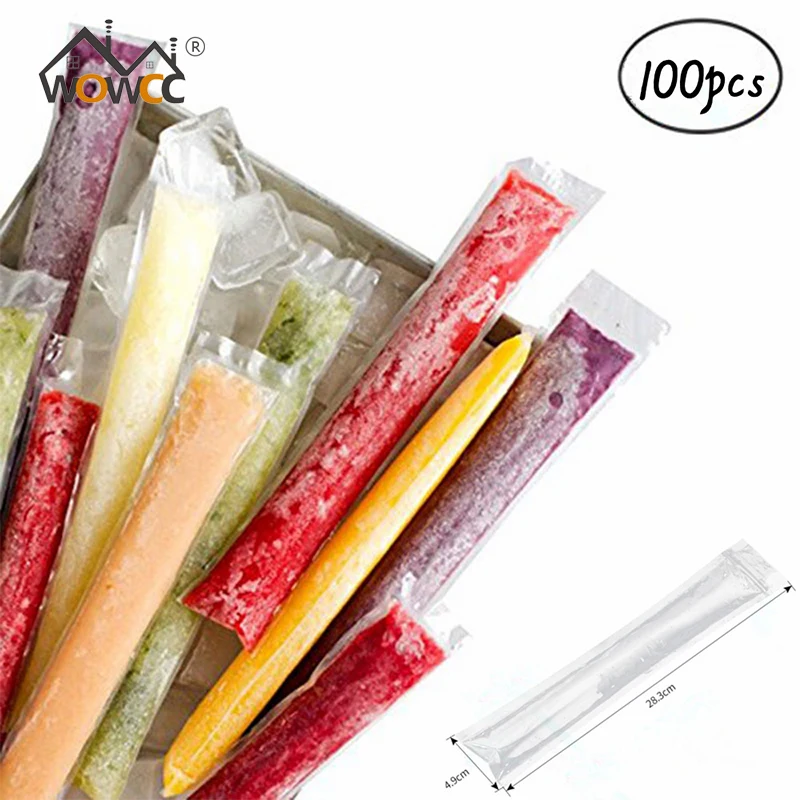100pcs/Pack Plastic FDA Popsicles Molds Freezer Bags Ice Cream Pop Making Mould DIY Yogurt Summer Drinks Kids Hand Crafts
100pcs/Pack Plastic FDA Popsicles Molds Freezer Bags Ice Cream Pop Making Mould DIY Yogurt Summer Drinks Kids Hand Crafts