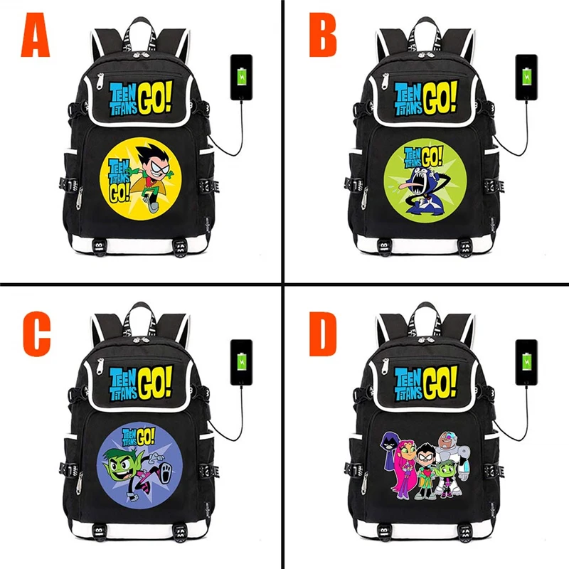 Anime Teentitans!GO Canvas Backpack USB Charging School Bag Shoulder Bag Mochila Students Packsack Casual Laptop Bag Rucksack
Anime Teentitans!GO Canvas Backpack USB Charging School Bag Shoulder Bag Mochila Students Packsack Casual Laptop Bag Rucksack
