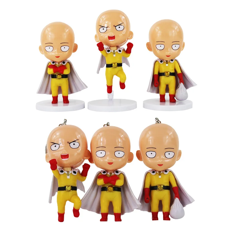 3pcs/lot ONE PUNCH MAN Action Figures 10-12cm Saitama Sensei PVC Figures Toy Birthday Gift For Boy Cute Keychain Pendants
3pcs/lot ONE PUNCH MAN Action Figures 10-12cm Saitama Sensei PVC Figures Toy Birthday Gift For Boy Cute Keychain Pendants