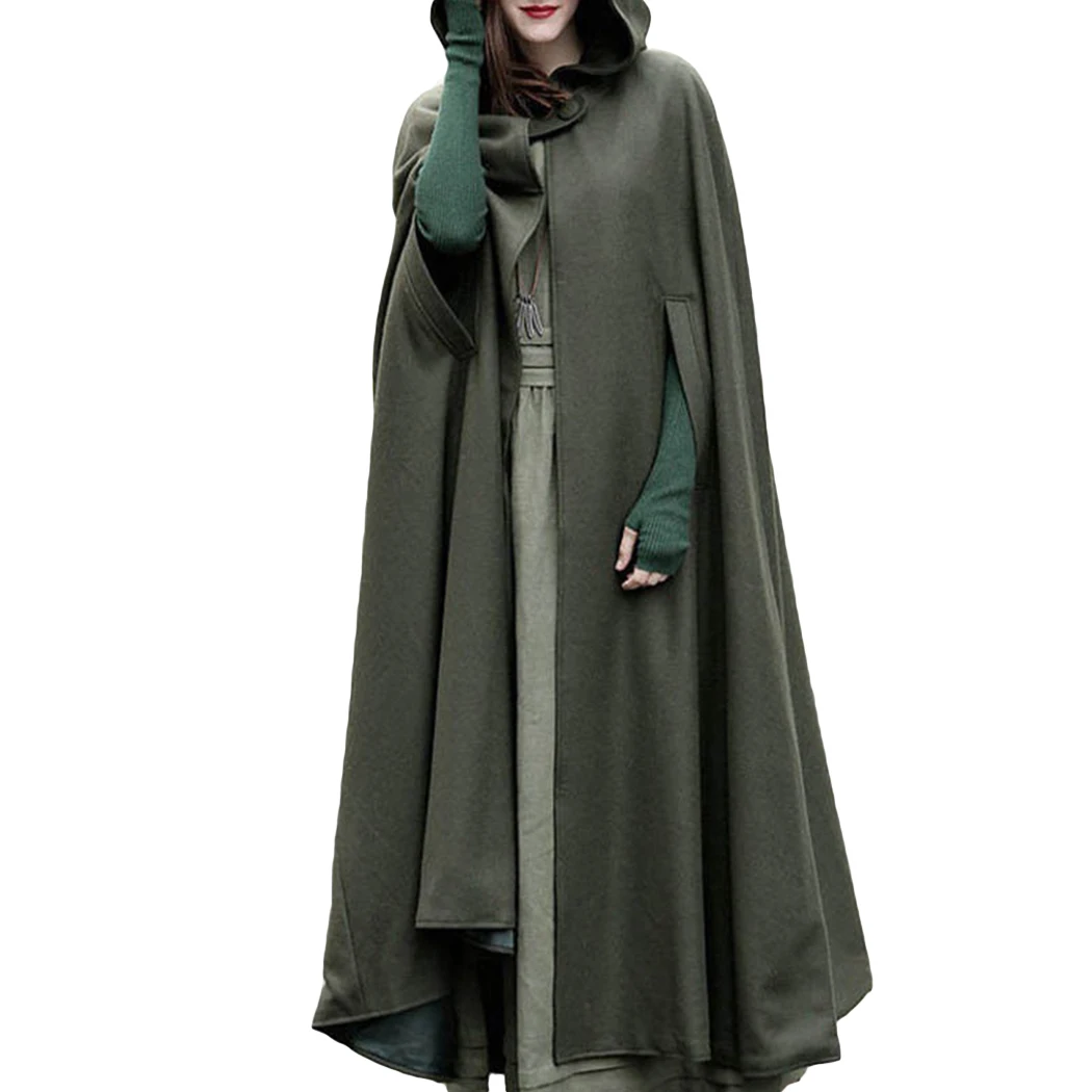 2018 Autumn Winter Women Maxi Poncho Cape Trench Oversized Retro Irregular Cloak Overcoat Hooded Coat Button Open Front Cardigan
2018 Autumn Winter Women Maxi Poncho Cape Trench Oversized Retro Irregular Cloak Overcoat Hooded Coat Button Open Front Cardigan