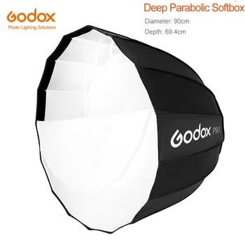 Godox P90L 90cm Softbox Portable Deep Parabolic Softbox with Bowens Mount for Studio Flash Speedlite
Godox P90L 90cm Softbox Portable Deep Parabolic Softbox with Bowens Mount for Studio Flash Speedlite
