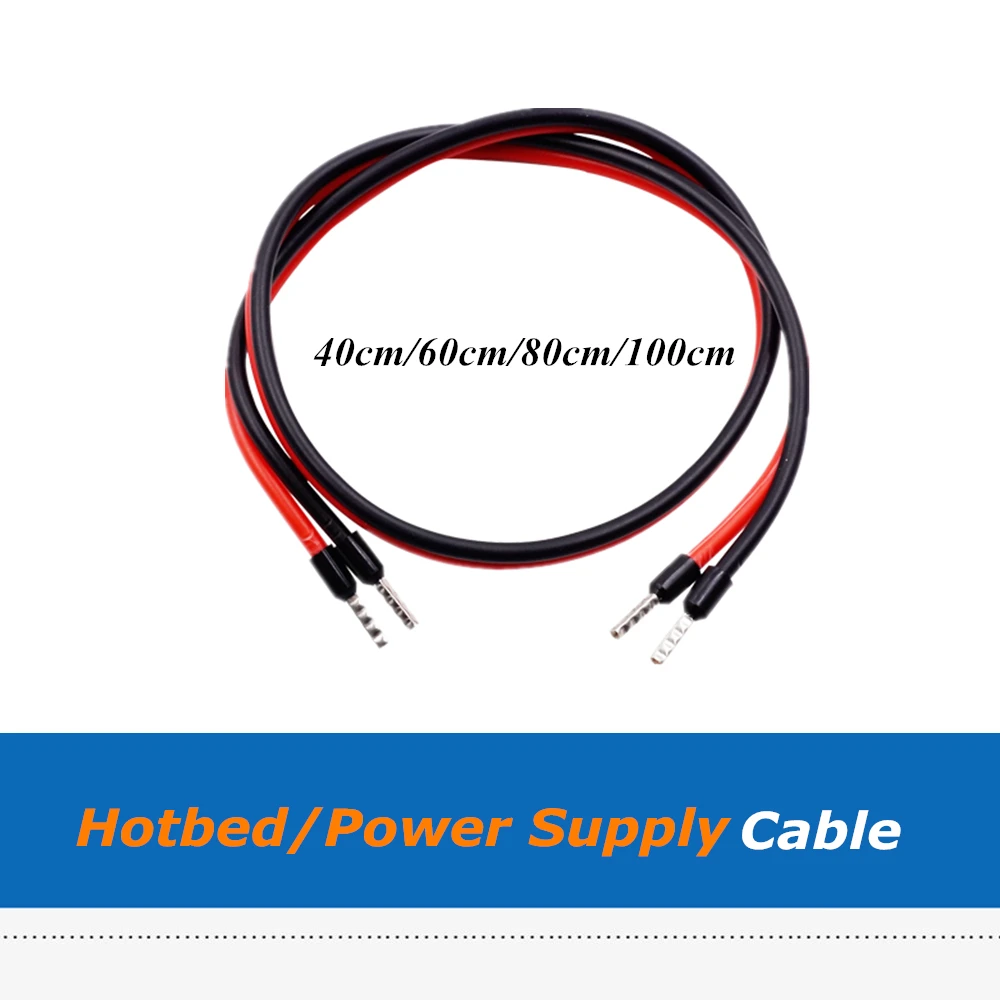 4pcs 3D Printer Board Part High-Quality Heatbed Mos Module Cable, Power Supply Cable with Length 40cm/60cm/80cm/100cm
4pcs 3D Printer Board Part High-Quality Heatbed Mos Module Cable, Power Supply Cable with Length 40cm/60cm/80cm/100cm