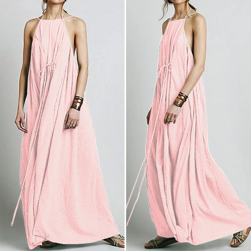Women Summer Dress 2019 VONDA Sundress Women Sexy Spaghetti Strap Sleeveless Backless Long Maxi Dresses Party Robe Femme Plus
Women Summer Dress 2019 VONDA Sundress Women Sexy Spaghetti Strap Sleeveless Backless Long Maxi Dresses Party Robe Femme Plus