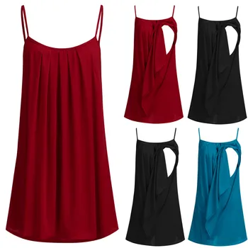 New Maternity Clothes Women Nusring Sleeveless Tops Straps Ruffles Solid Clothes Lactancia Ropa Summer Sexy Cotton Clothes
New Maternity Clothes Women Nusring Sleeveless Tops Straps Ruffles Solid Clothes Lactancia Ropa Summer Sexy Cotton Clothes