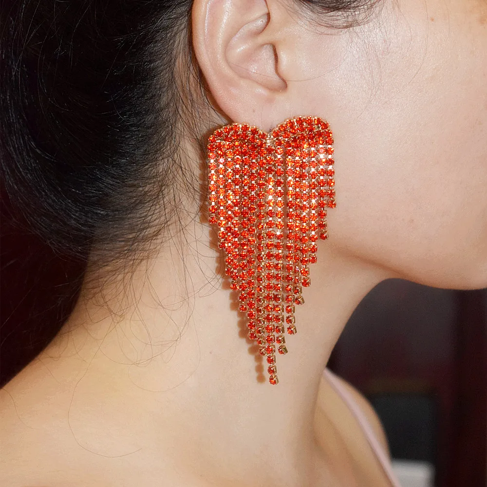 Shiny Rhinestone Angle Wings Charm Drop Dangle Earrings for Women Fashion Jewelry Brand Collection Earrings Accessories
Shiny Rhinestone Angle Wings Charm Drop Dangle Earrings for Women Fashion Jewelry Brand Collection Earrings Accessories