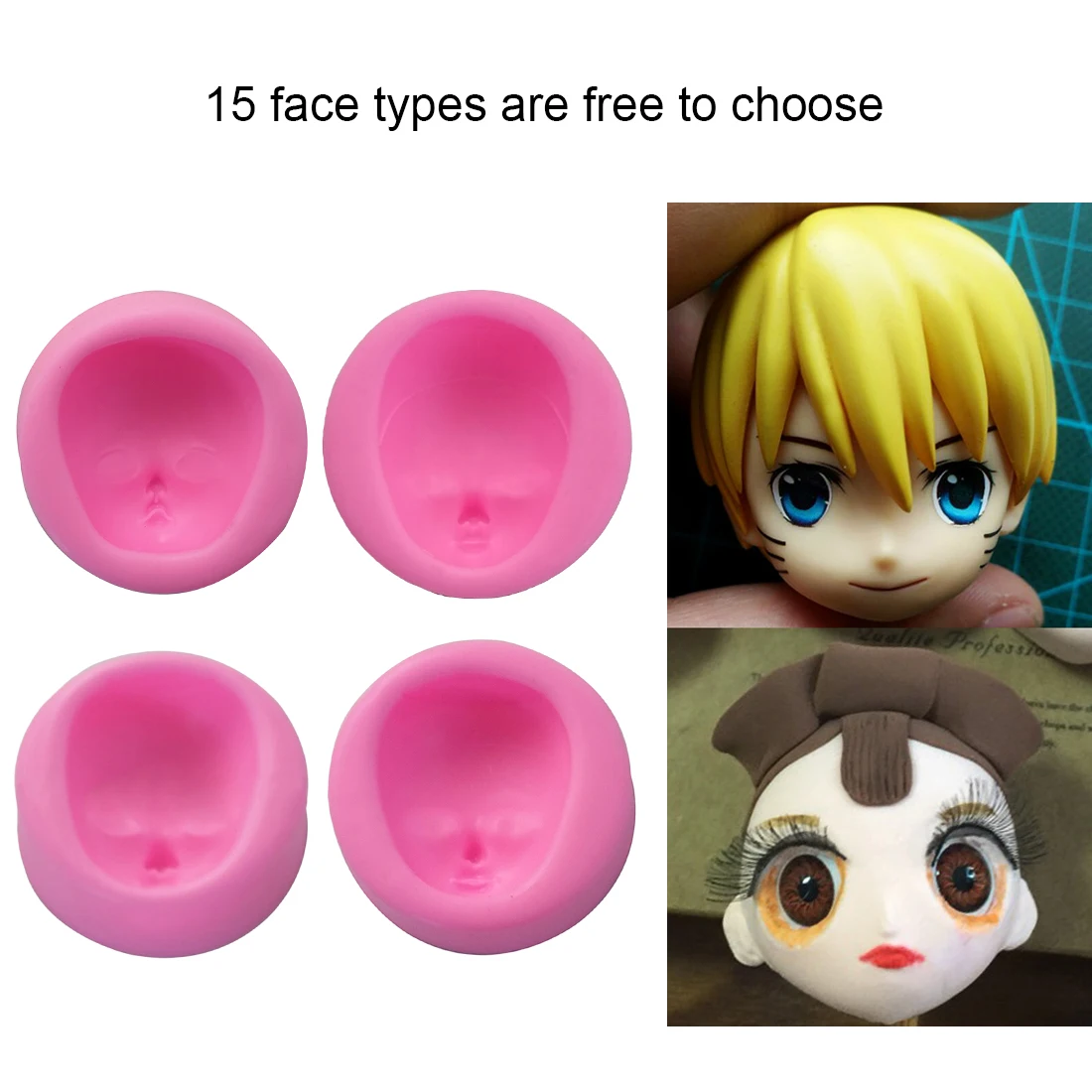 DIY Baby face Girl Head chocolate silicone mold Handmade Craft Dolls Face Mold Sugar craft Mould Baking Tools Polymer Clay Mould
DIY Baby face Girl Head chocolate silicone mold Handmade Craft Dolls Face Mold Sugar craft Mould Baking Tools Polymer Clay Mould