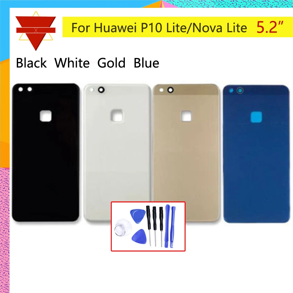 Фото 5 2 дюйма для Huawei P10 Lite WAS L03T задняя крышка аккумулятора корпуса 3D - купить