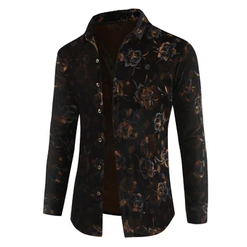 2019 Fashion Design Men's Wear Autumn Winter Long Sleeve Men's High quality thicken Flower party Wild Joker square neck shirt
2019 Fashion Design Men's Wear Autumn Winter Long Sleeve Men's High quality thicken Flower party Wild Joker square neck shirt