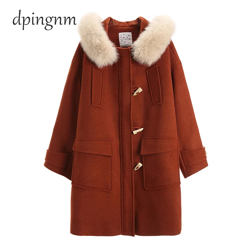 Women's Jackets & Coats Medium-long Wool & Blends Coat Turn-down Collar Solid Color Pockets Parka
Women's Jackets & Coats Medium-long Wool & Blends Coat Turn-down Collar Solid Color Pockets Parka