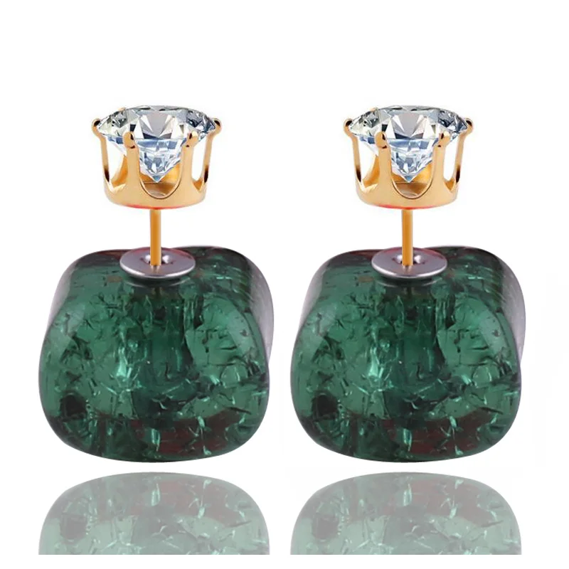 10 Colors New Fashion Natural Stone Crack Double Sides Earrings Square Gold Color Crown Pattern Stud Earrings For Women Jewelry
10 Colors New Fashion Natural Stone Crack Double Sides Earrings Square Gold Color Crown Pattern Stud Earrings For Women Jewelry